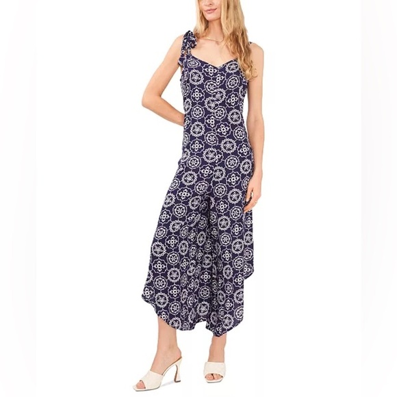 VINCE CAMUTO BIBBON SLEEVE JUMPSUIT - Picture 1 of 4